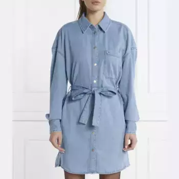 Платье с поясом Tommy Hilfiger, синий