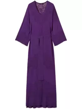 Платье с поясом TWINSET, фиолетовый