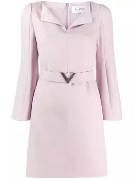 Платье с поясом VALENTINO GARAVANI, фиолетовый