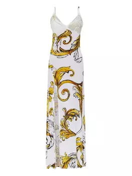 Платье с принтом «Барокко» Versace Jeans Couture, белый