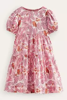 Платье с принтом Boden, розовый