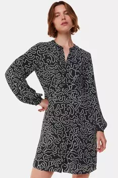 Платье с принтом «цепочка» Whistles, черный