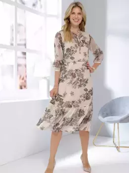 Платье с принтом Classic Basics "платье с принтом", коричневый