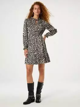 Платье с принтом дороти стар Fabienne Chapot, цвет Black/Creme Brulee