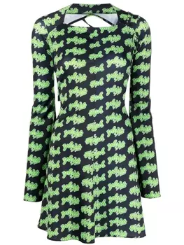 Платье с принтом High Natasha Zinko, черный