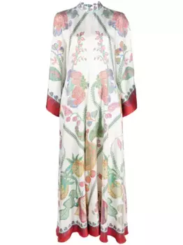 Платье с принтом La DoubleJ, белый