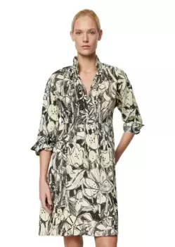 Платье с принтом Marc O'Polo "из чистого хлопка", черный