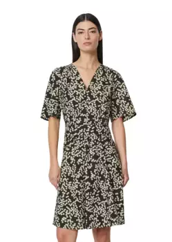 Платье с принтом Marc O'Polo, выполненное из смеси лиоцелла OCS Blended-TENCEL, черный