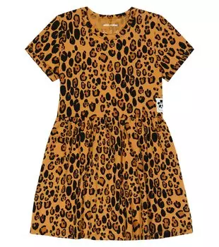 Платье с принтом Mini Rodini, мультиколор