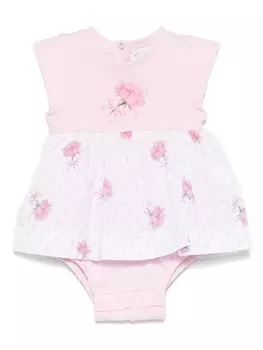 Платье с принтом Monnalisa, розовый