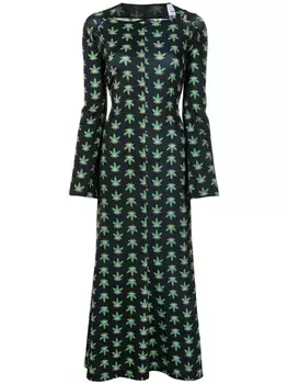 Платье с принтом Natasha Zinko, черный