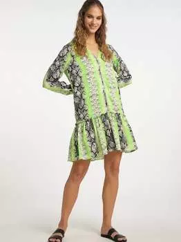 Платье с принтом рептилий Izia, мультиколор