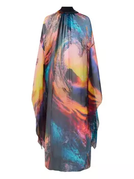 Платье с принтом Roberto Cavalli, синий