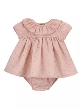 Платье с принтом Romantic Flowers Knot, розовый