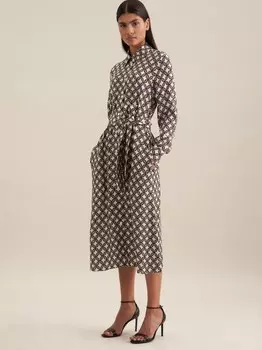 Платье с принтом Seidensticker, экрю