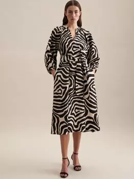 Платье с принтом Seidensticker, черный