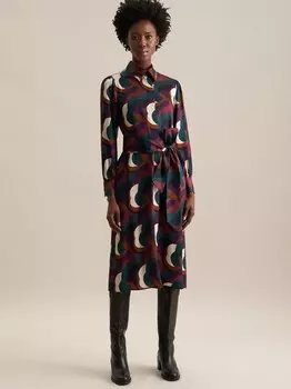 Платье с принтом Seidensticker, черный