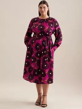 Платье с принтом Seidensticker, фиолетовый