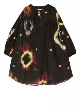 Платье с принтом тай-дай из коллаборации с Kindred By Walid, черный