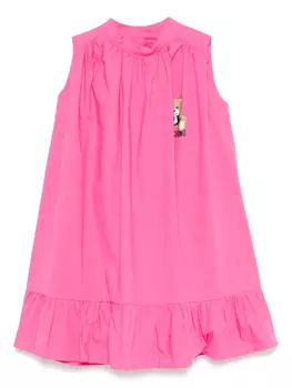 Платье с принтом Teddy Bear Moschino Kids, розовый