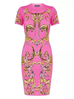 Платье с принтом Versace Jeans Couture, розовый