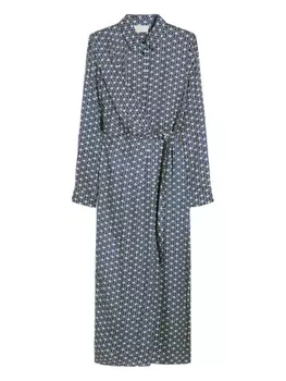 Платье с принтом в виде сердца I BLUES, синий