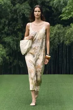 Платье с принтом ZARA, разноцветный