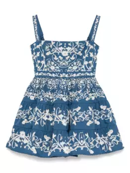 Платье с пуговицами AGUA BY AGUA BENDITA, синий