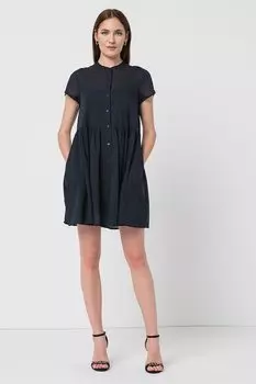 Платье с пуговицами Gap, синий