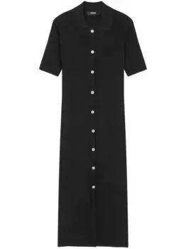 Платье с пуговицами Medusa VERSACE, черный