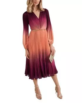 Платье с пуговицами Mira Ombr Phase Eight, мультиколор