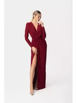 Платье с пышной юбкой Aurora, бургундия