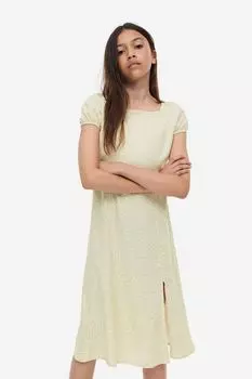 Платье с пышными рукавами H&M
