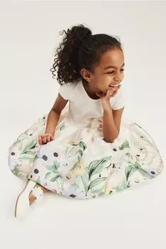Платье с расклешенной юбкой H&M, розовый