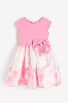 Платье с расклешенной юбкой H&M, розовый