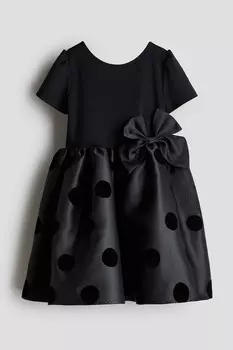 Платье с расклешенной юбкой H&M, черный