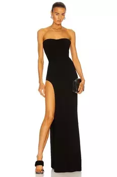 Платье с разрезом-трубой Monot, черный