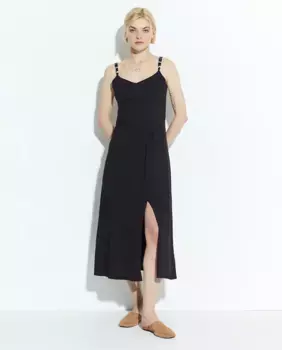 Платье с ремешками Sfera, черный