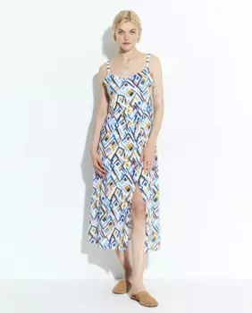 Платье с ремешками Sfera, синий