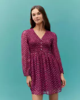 Платье с резинками на груди Green Coast, цвет 291 Berenjena