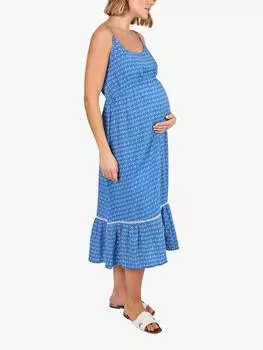 Платье с рисунком для беременных JoJo Maman Bb, синий