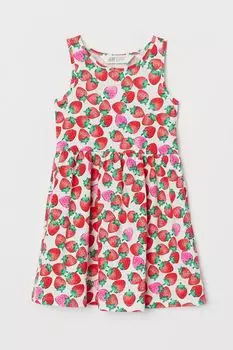 Платье с рисунком из трикотажа H&amp;M