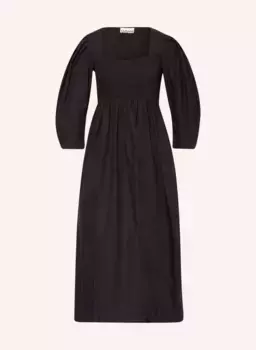 Платье с рукавами 3/4 Ganni, черный