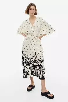 Платье с рукавами-бабочками H&M