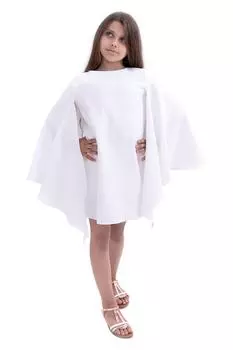 Платье с рукавами-бабочками Ilona Andreoiu, белый