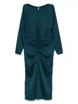 Платье с рукавами доломан Amsale, зеленый