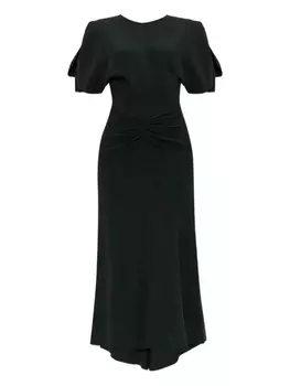 Платье с рукавами-фонариками Victoria Beckham, черный