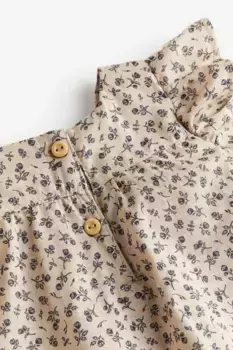 Платье с рукавами-крыльями H&M, бежевый