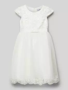 Платье с рукавами-крылышками Happy Girls, экрю