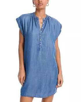 Платье с рукавами-крылышками и хенли Bella Dahl, синий